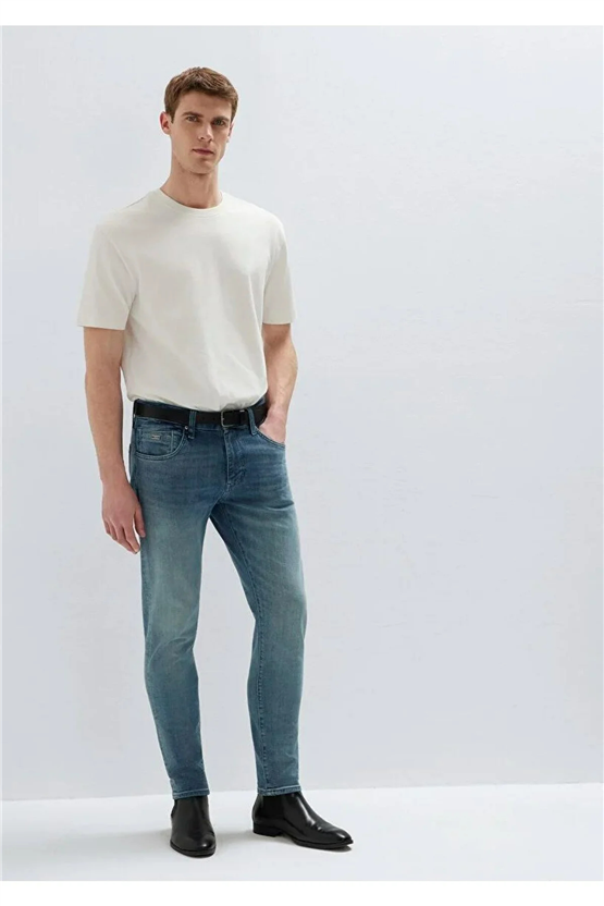 Mavı M00424A1733 James Foggy Lt Indıgo Mavı Pro Erkek Skınny Denım Pantolon