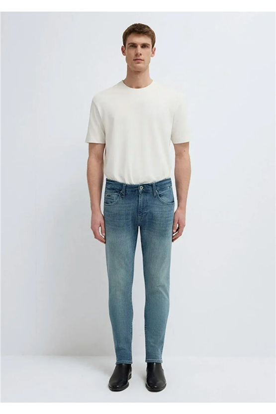 Mavı M00424A1733 James Foggy Lt Indıgo Mavı Pro Erkek Skınny Denım Pantolon