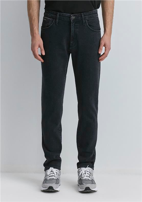 Mavı M0081089340 Mılan Iron Grey Mavı Black Erkek Tapered Denım Pantolon
