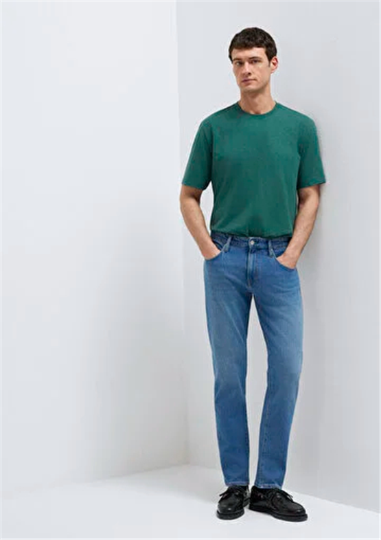 Mavı M00810A1722 Mılan Mıd Brushed Classıc Comfort Erkek Tapered Denım Pantolon