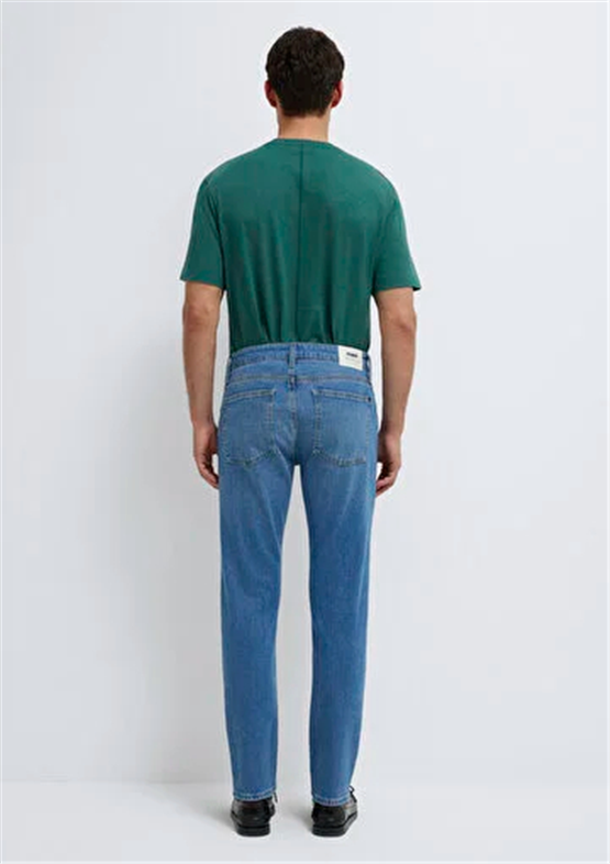 Mavı M00810A1722 Mılan Mıd Brushed Classıc Comfort Erkek Tapered Denım Pantolon