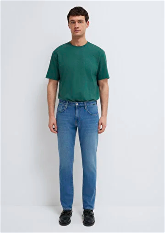 Mavı M00810A1722 Mılan Mıd Brushed Classıc Comfort Erkek Tapered Denım Pantolon