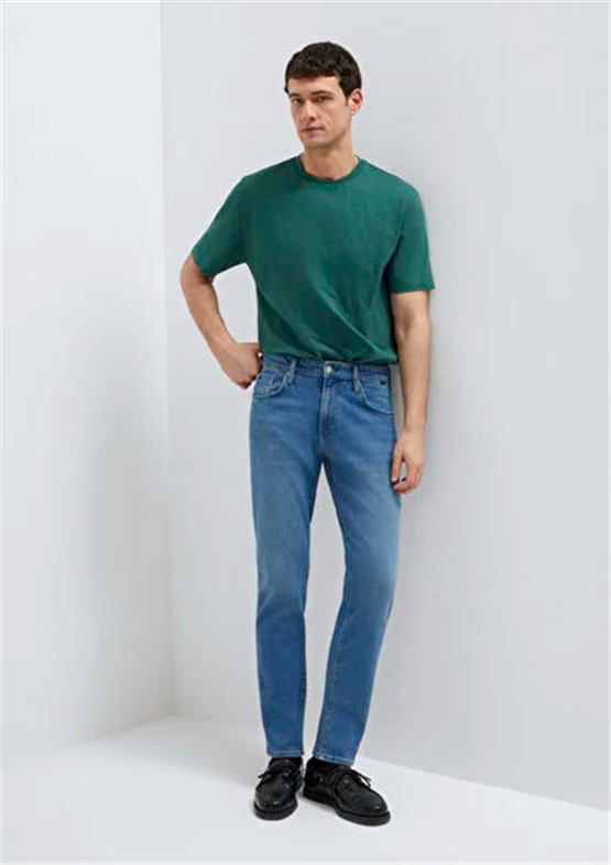 Mavı M00810A1722 Mılan Mıd Brushed Classıc Comfort Erkek Tapered Denım Pantolon