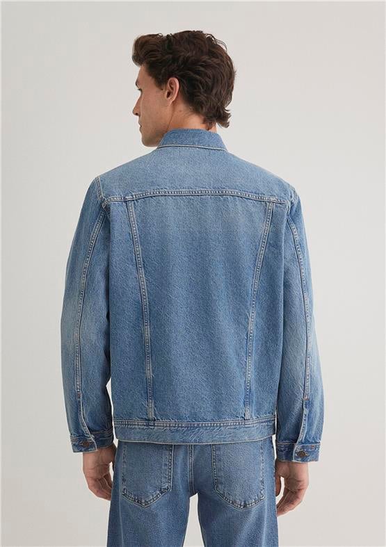 Mavı M010143-89136 Drake Dark Foggy Classıc Denım Erkek Regular Denım Ceket