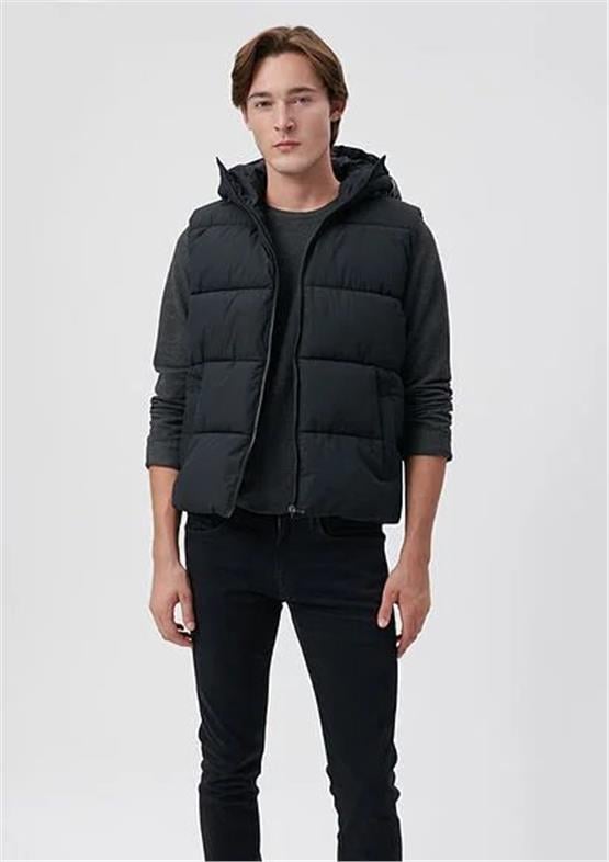 Mavi M0110089-80022 Antrasıt Erkek Regular Kapuşonlu Yelek