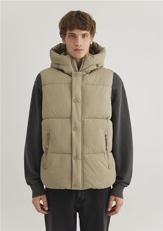 Mavi M0110306-86749 Koyu Bej Erkek Regular Şişme Yelek