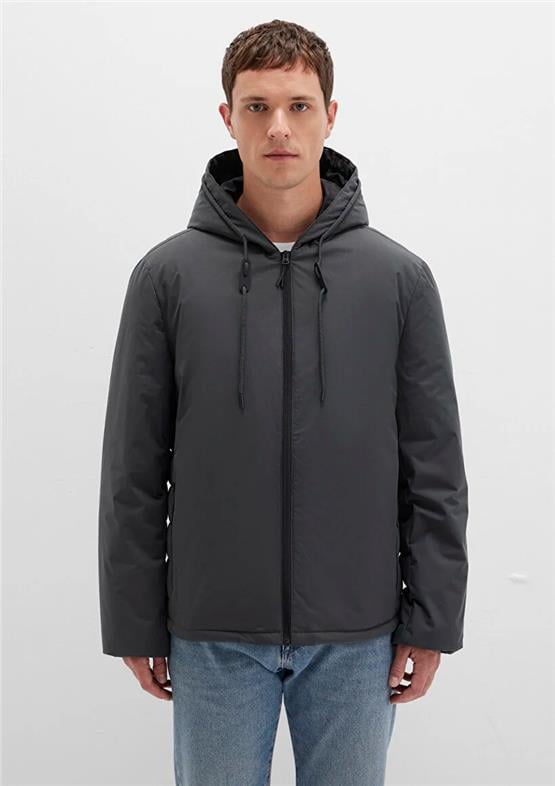 Mavı M0110352-86803 Kul Erkek Regular Kapusonlu Sısme Mont