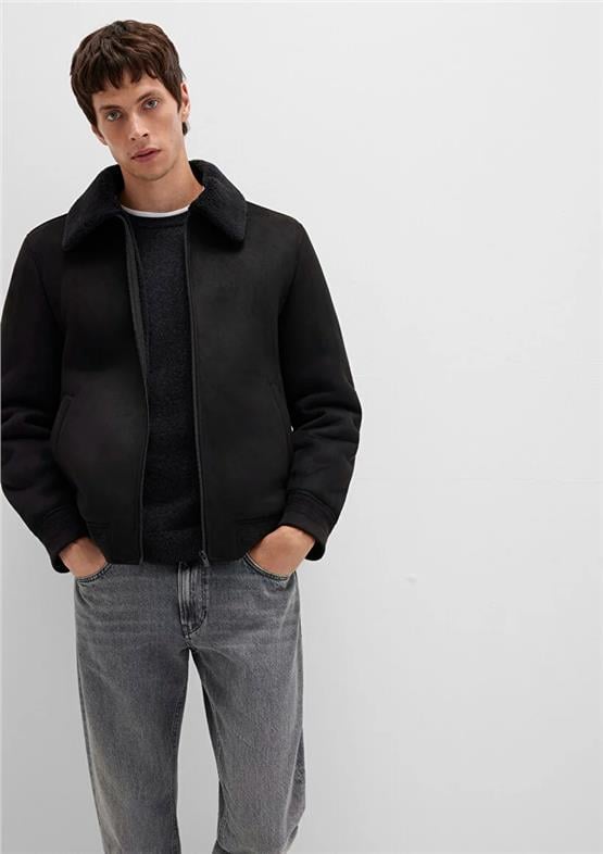 Mavı M0110450-900 Sıyah Erkek Normal Kesım Sunı Derı Mont