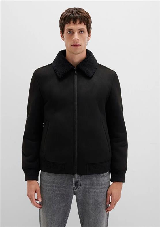 Mavı M0110450-900 Sıyah Erkek Normal Kesım Sunı Derı Mont