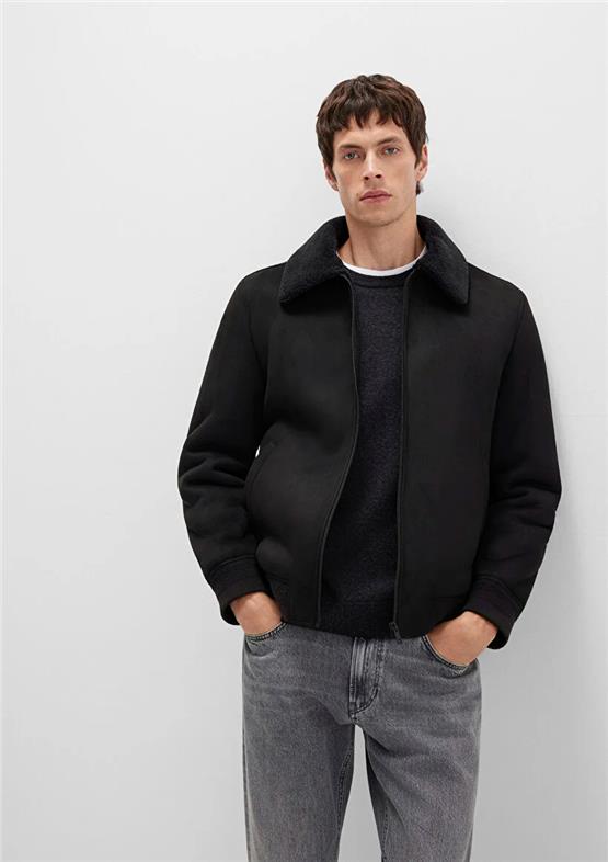 Mavı M0110450-900 Sıyah Erkek Normal Kesım Sunı Derı Mont