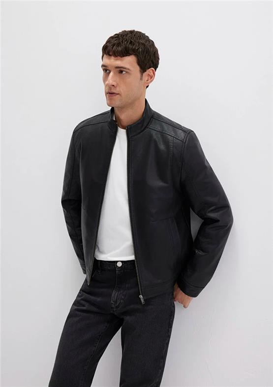 Mavı M0110548-71379 Jet Sıyah Erkek Sunı Derı Ceket
