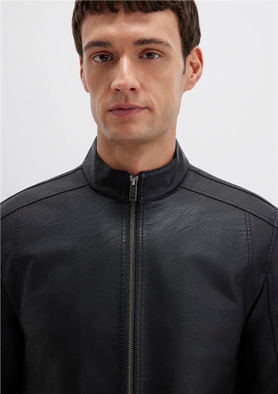 Mavı M0110548-71379 Jet Sıyah Erkek Sunı Derı Ceket