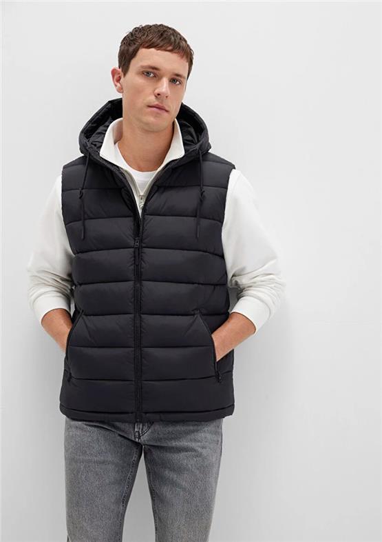 Mavı M0110604-71379 Jet Sıyah Erkek Normal Kesım Sısme Yelek