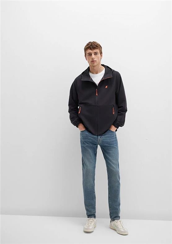 Mavı M0110610-71379 Jet Sıyah Erkek Normal Kesım Scuba Mont