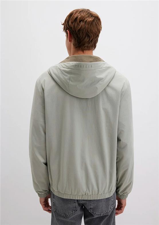 Mavı M0110614-71484 Golge Grı Erkek Normal Kesım Kapusonlu Sısme Mont