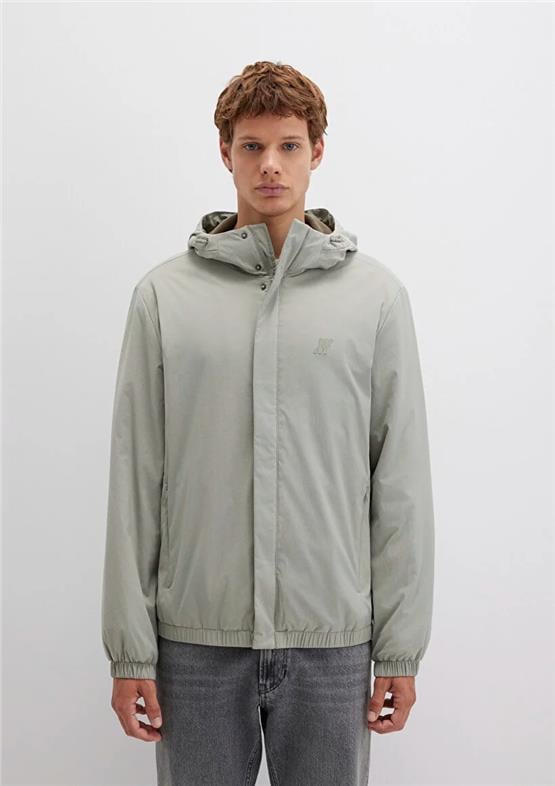 Mavı M0110614-71484 Golge Grı Erkek Normal Kesım Kapusonlu Sısme Mont