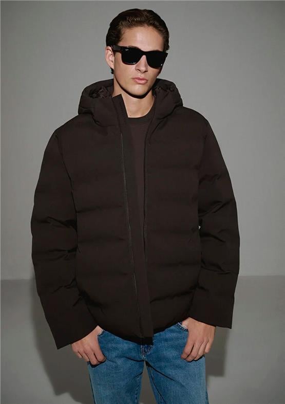 Mavı M0110652-70219 After Dark Erkek Normal Kesım Kapusonlu Sısme Mont