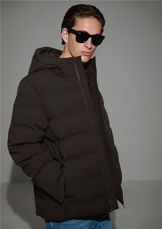 Mavı M0110652-70219 After Dark Erkek Normal Kesım Kapusonlu Sısme Mont