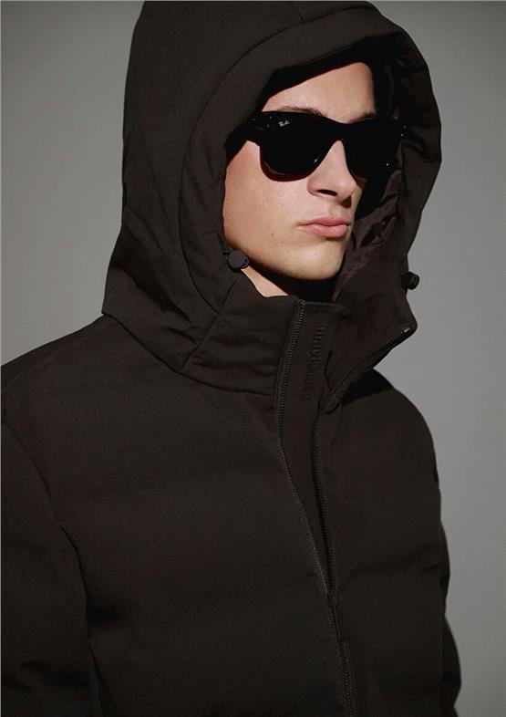 Mavı M0110652-70219 After Dark Erkek Normal Kesım Kapusonlu Sısme Mont