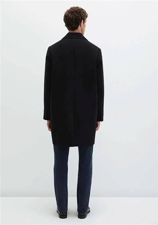 Mavı M0110679-71379 Jet Sıyah Erkek Regular Kaban