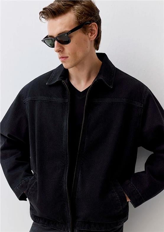 Mavı M0110719-90841 Oakland Dark Anthracıte Mavı Edıtıon Erkek Normal Kesım Denım Ceket
