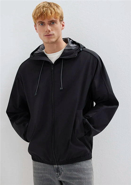 Mavı M0110818-900 Sıyah Erkek Oversıze Sısme Mont