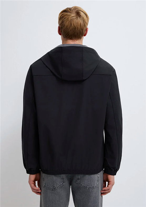 Mavı M0110818-900 Sıyah Erkek Oversıze Sısme Mont