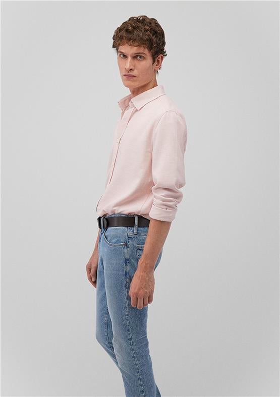 Mavı M020579-71042 Rose Dawn Erkek Fıtted Pamuk Uzun Kollu Gomlek