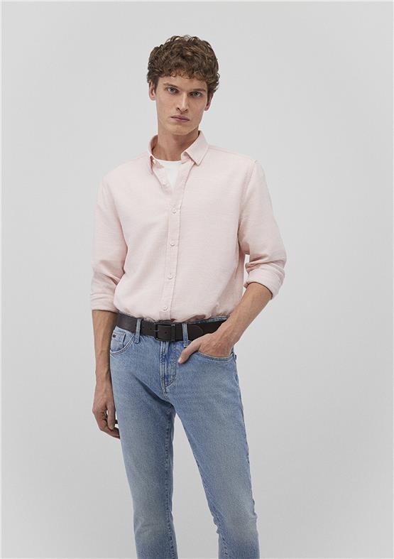 Mavı M020579-71042 Rose Dawn Erkek Fıtted Pamuk Uzun Kollu Gomlek