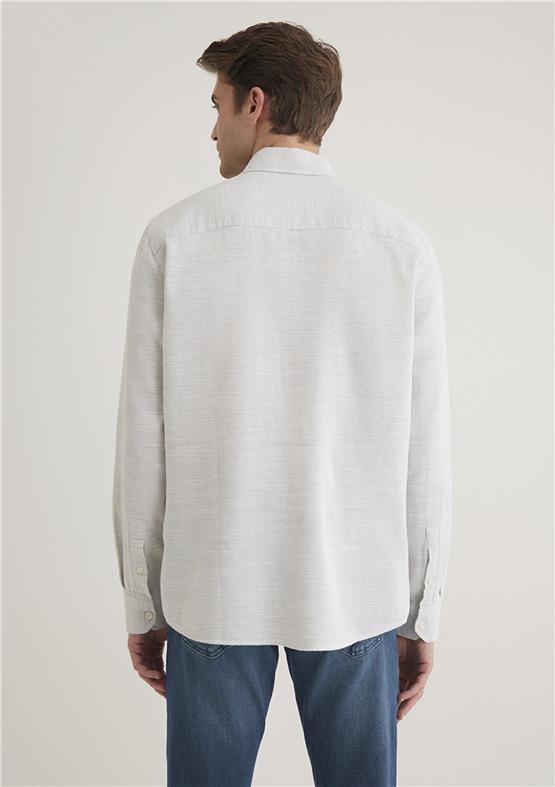 Mavi M0210053-71807 Zeytinyağ Yeşili Erkek Slim Uzun Kollu Gömlek