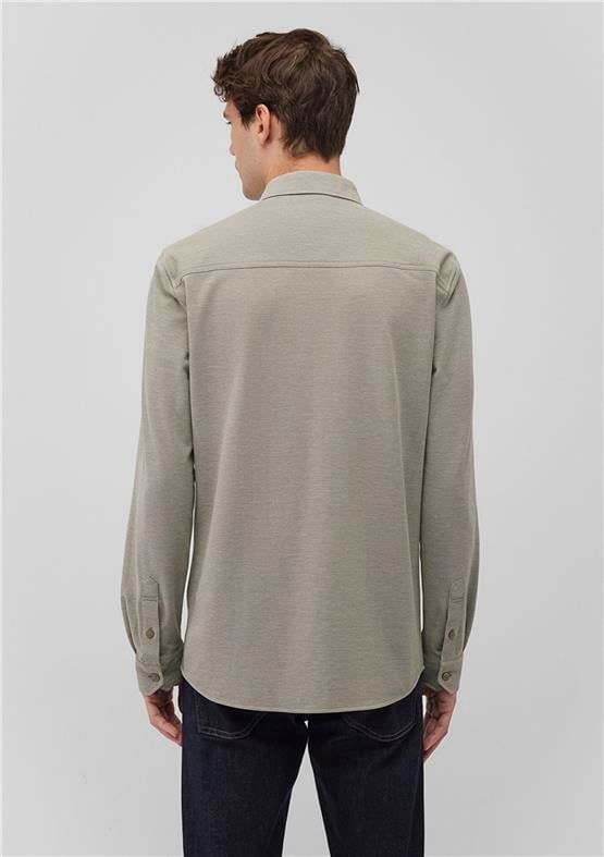 Mavı M0210294-32344 Gol Yesılı Erkek Fıtted Pamuk Uzun Kollu Gomlek