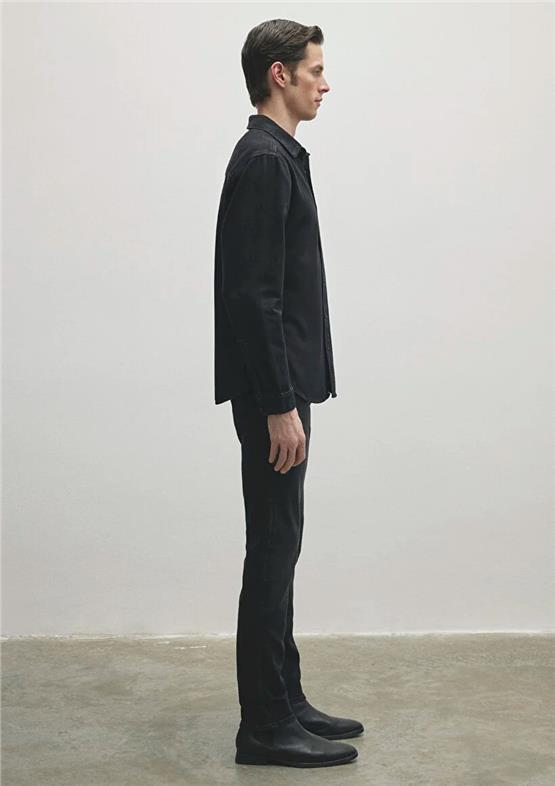 Mavı M0210496-82410 Roy Deep Smoke Lux Black Nıghts Erkek Slım Denım Gomlek