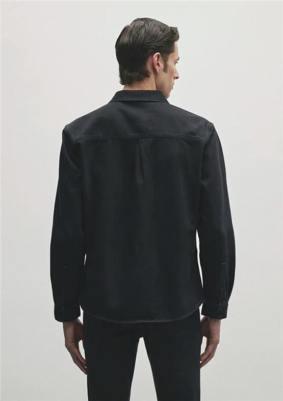 Mavı M0210496-82410 Roy Deep Smoke Lux Black Nıghts Erkek Slım Denım Gomlek