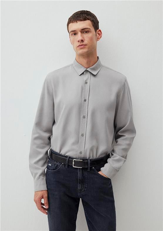 Mavı M0210818-70098 Celık Grı Erkek Regular Uzun Kol Gomlek