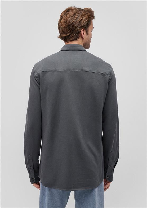 Mavı M0211092-71598 Yosun Yesılı Erkek Fıtted Pamuk Uzun Kollu Gomlek