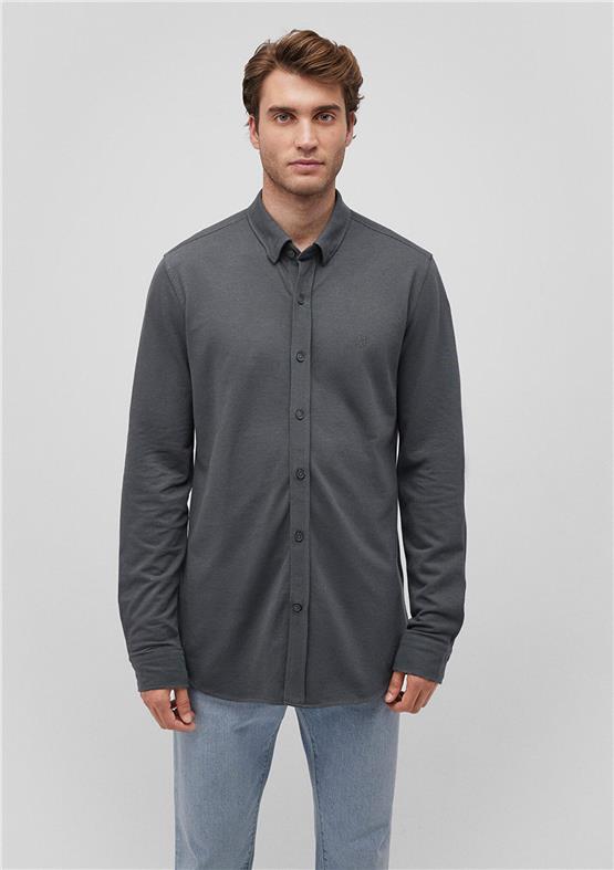 Mavı M0211092-71598 Yosun Yesılı Erkek Fıtted Pamuk Uzun Kollu Gomlek