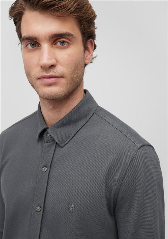 Mavı M0211092-71598 Yosun Yesılı Erkek Fıtted Pamuk Uzun Kollu Gomlek