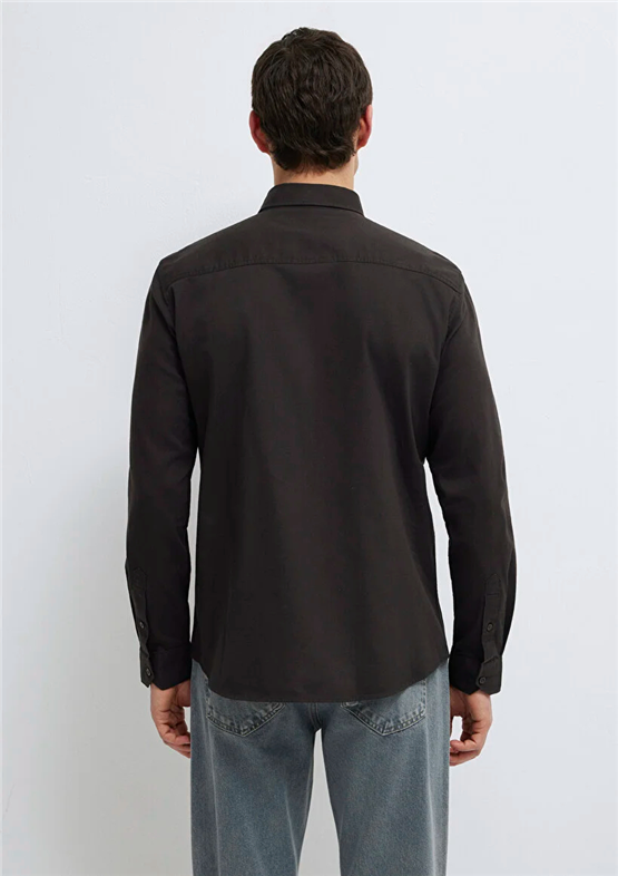 Mavı M0211192-90892 Espresso Erkek Slım Uzun Kollu Duz Gomlek