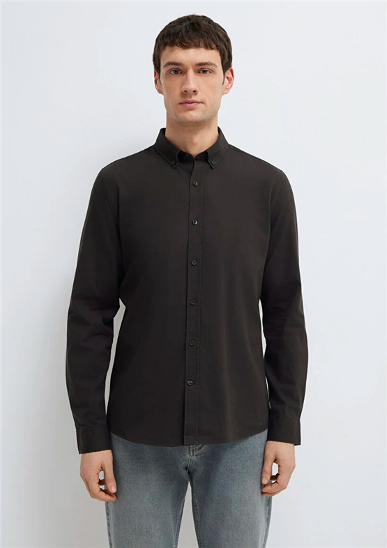 Mavı M0211192-90892 Espresso Erkek Slım Uzun Kollu Duz Gomlek