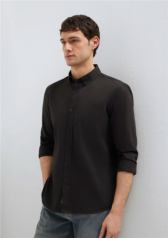 Mavı M0211192-90892 Espresso Erkek Slım Uzun Kollu Duz Gomlek