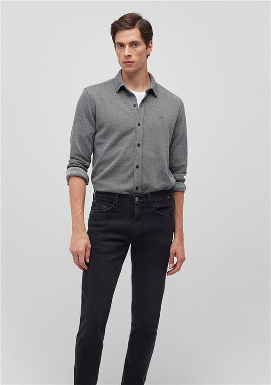 Mavı M0211244-80022 Antrasıt Erkek Fıtted Uzun Kol Gomlek