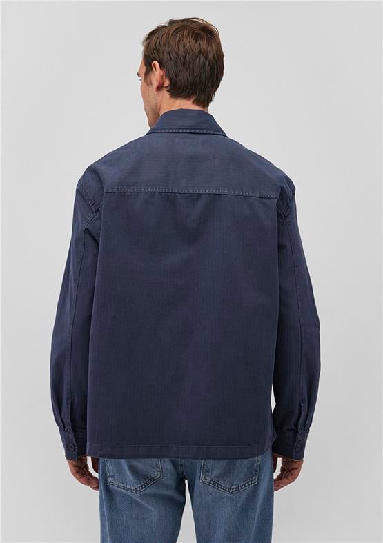 Mavı M0211272-70726 Murekkep Mavı Erkek Loose Ceplı Gomlek