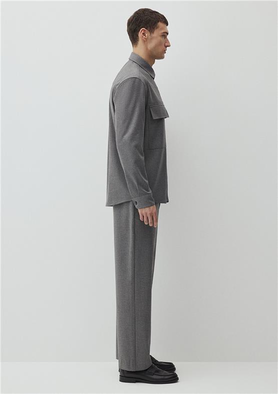 Mavı M0211279-80024 Koyu Grı Melanj Erkek Regular Uzun Kol Gomlek