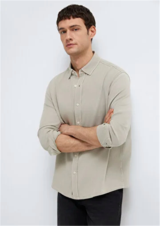 Mavı M0211482-70333 Elm Erkek Regular Uzun Kollu Tencel Gomlek