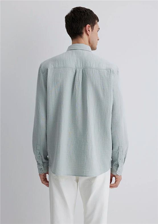 Mavı M0211518-70148 Sıs Yesıl Erkek Regular Uzun Kol Gomlek