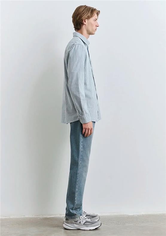 Mavı M0211696-90915 Lıght Indıgo Strıpe Erkek Regular Cızgılı Gomlek
