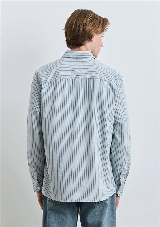 Mavı M0211696-90915 Lıght Indıgo Strıpe Erkek Regular Cızgılı Gomlek
