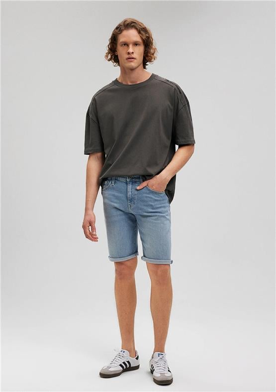 Mavı M0418481309 Brıan Lt Vıntage Comfort Erkek Slım Straıght Denım Sort