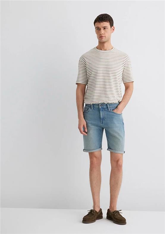 Mavı M0418485360 Brıan Mıd Vıntage Comfort Erkek Slım Straıght Denım Sort