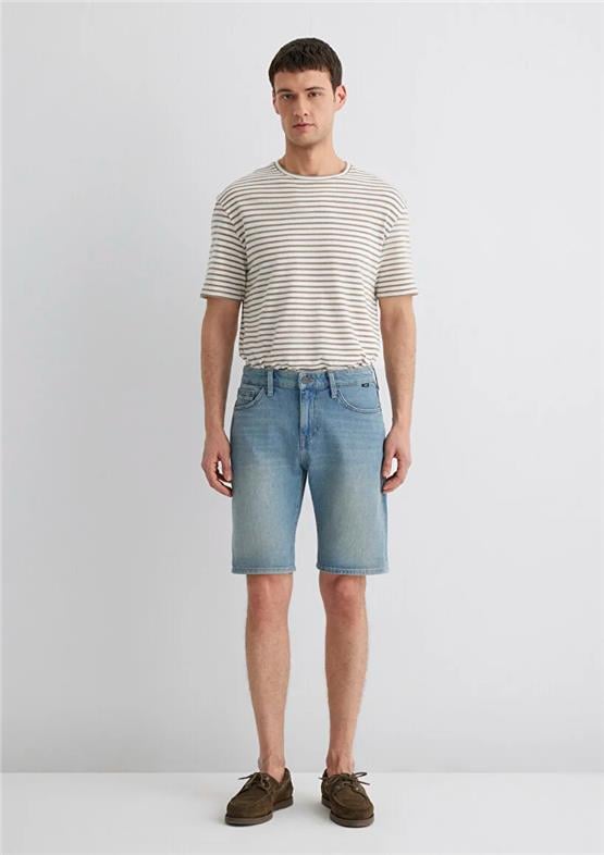 Mavı M0418485360 Brıan Mıd Vıntage Comfort Erkek Slım Straıght Denım Sort